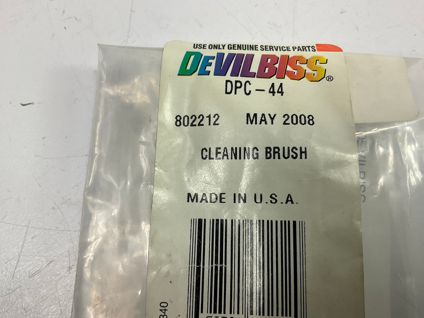 (5) Pack - Devilbiss DPC44 Paint Cup Cleaning Brush, Nylon, Short Handle