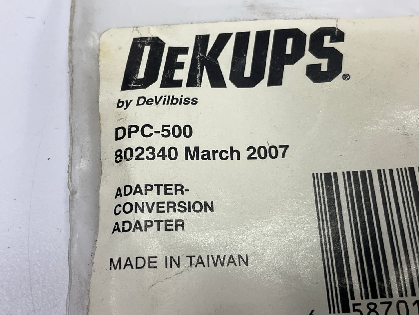 DeVILBISS DPC500 DeKUPS Conversion Adapter For 3M Spray Gun