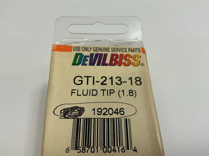 Devilbiss Gti-213-18 Spray Gun 1.8mm Fluid Tip Nozzle GTi Millennium PRi Primer