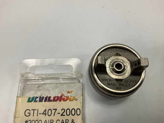 Devilbiss #2000 GTI-407-2000 / 192136 Spray Gun Air Cap Nozzle - GTI, Plus & JGA