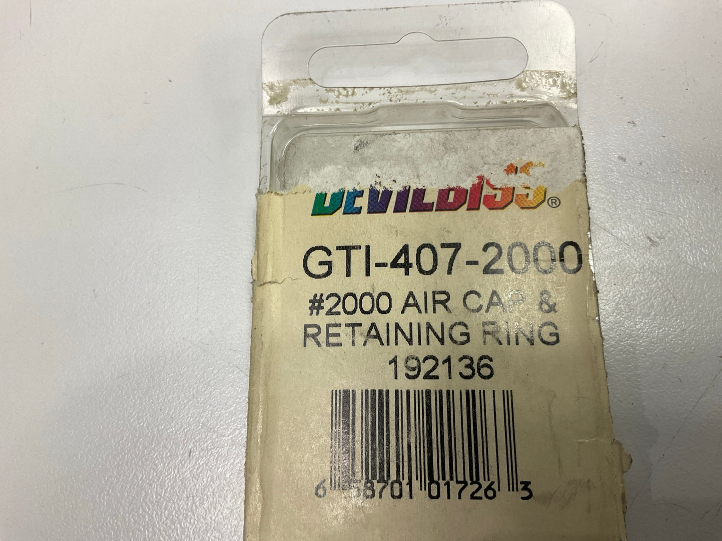 Devilbiss #2000 GTI-407-2000 / 192136 Spray Gun Air Cap Nozzle - GTI, Plus & JGA
