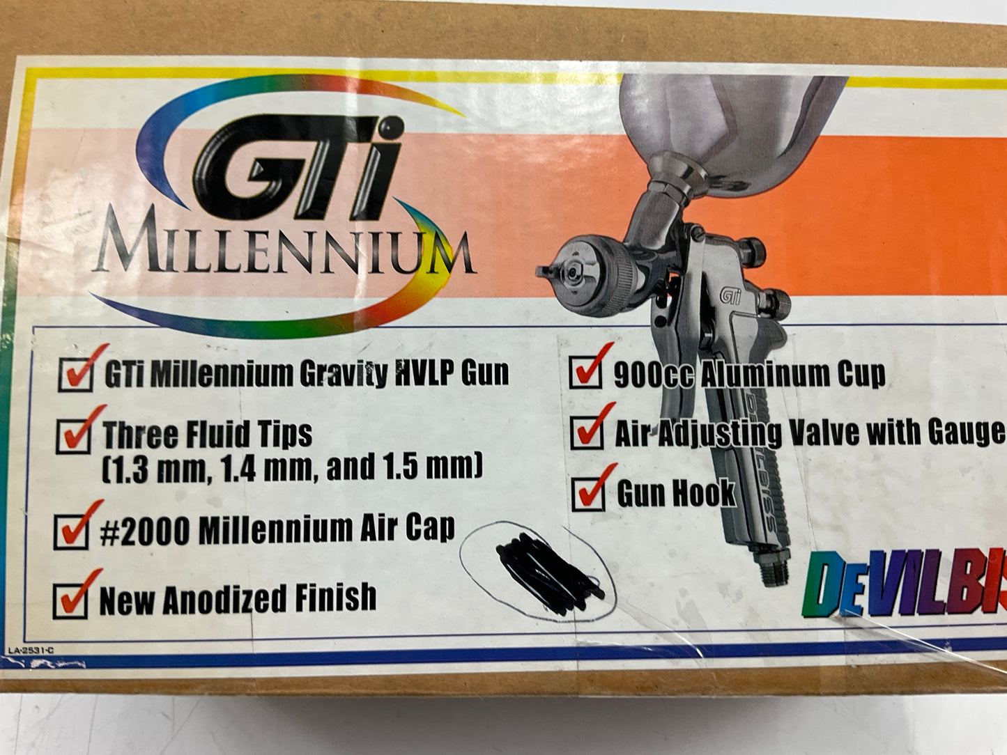 USED DeVilbiss GTI-620G Gravity Feed High Volume/Low Pressure Paint Spray Gun