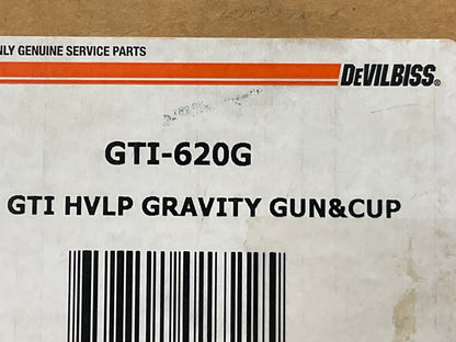 USED DeVilbiss GTI-620G Gravity Feed High Volume/Low Pressure Paint Spray Gun