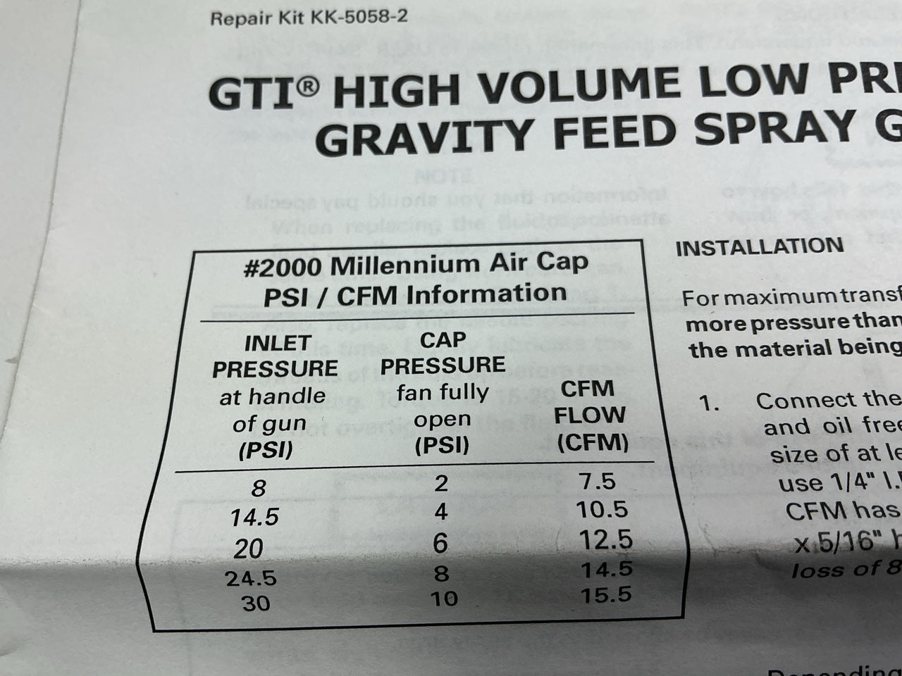 Devilbiss GTI-620G GTi Millennium HVLP Gravity Feed Paint Spray Gun (W/ 3 Tips)