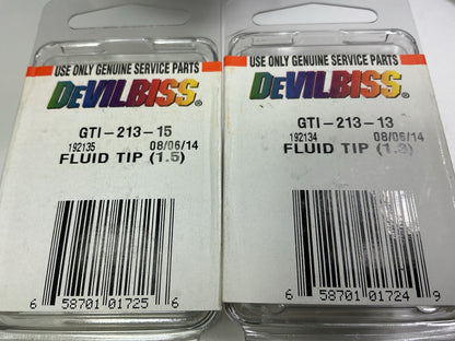 Devilbiss GTI-620G GTi Millennium HVLP Gravity Feed Paint Spray Gun (W/ 3 Tips)