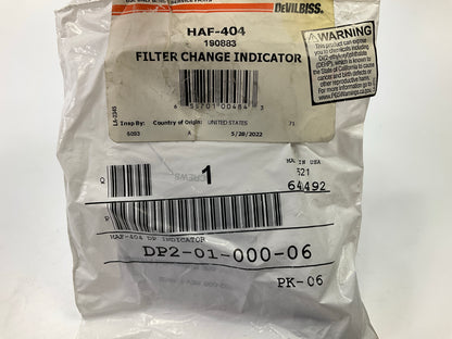 Devilbiss HAF-404 Filter Change Indicator For DAD-503 Air Filter