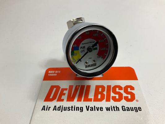 DeVilbiss HAV-511 High Output Air Adjusting Valve With Gauge