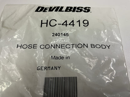 Devilbiss HC-4419 High Flow Hose Fitting Connector Quick Disconnect 1/4'' NPS