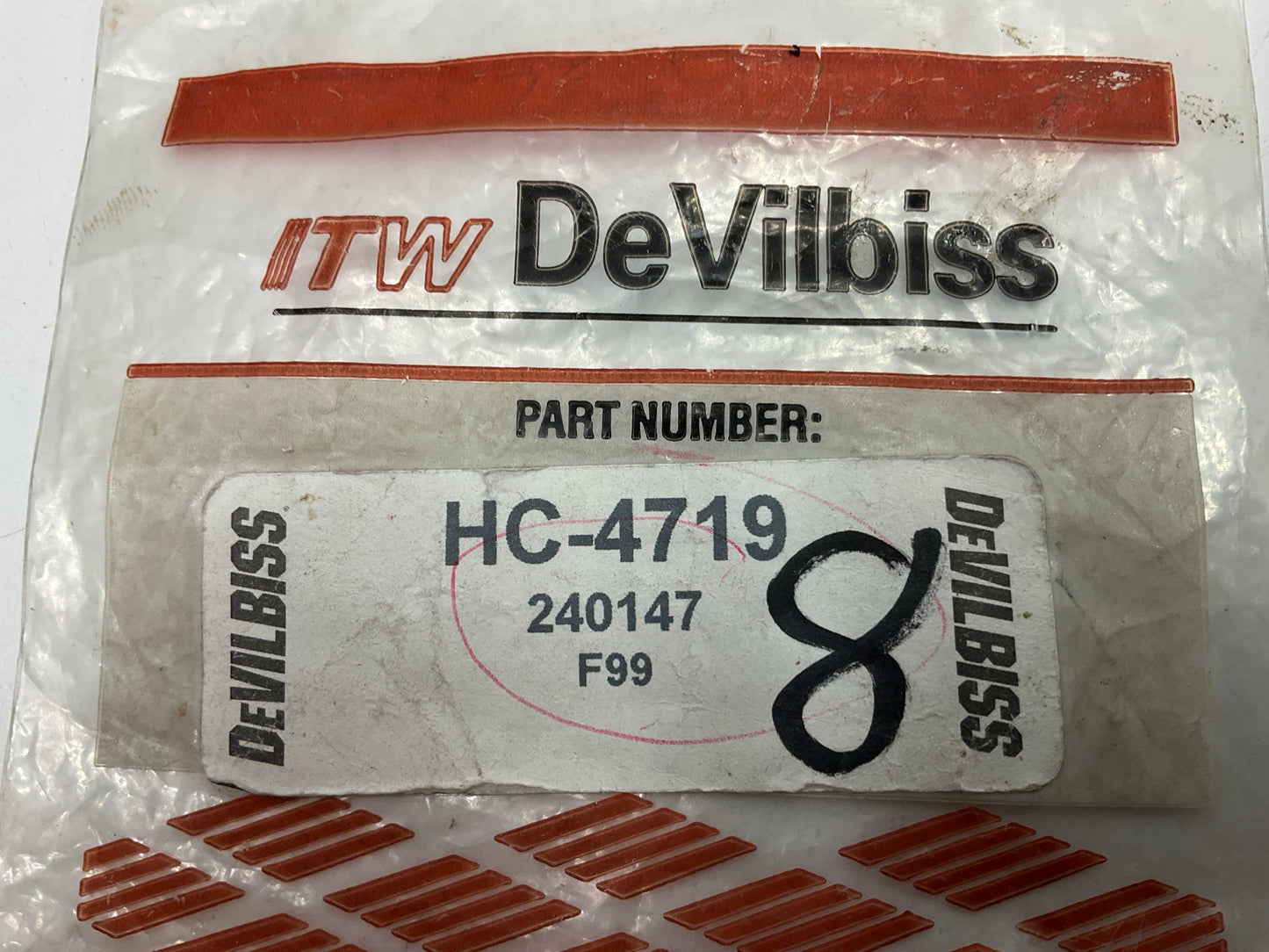 Devilbiss HC-4719 240147 Quick Disconnect High Flow Coupler