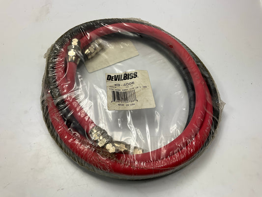 Devilbiss KB-4006 1/4'' Hose Assembly - Air And Fluid - 6'