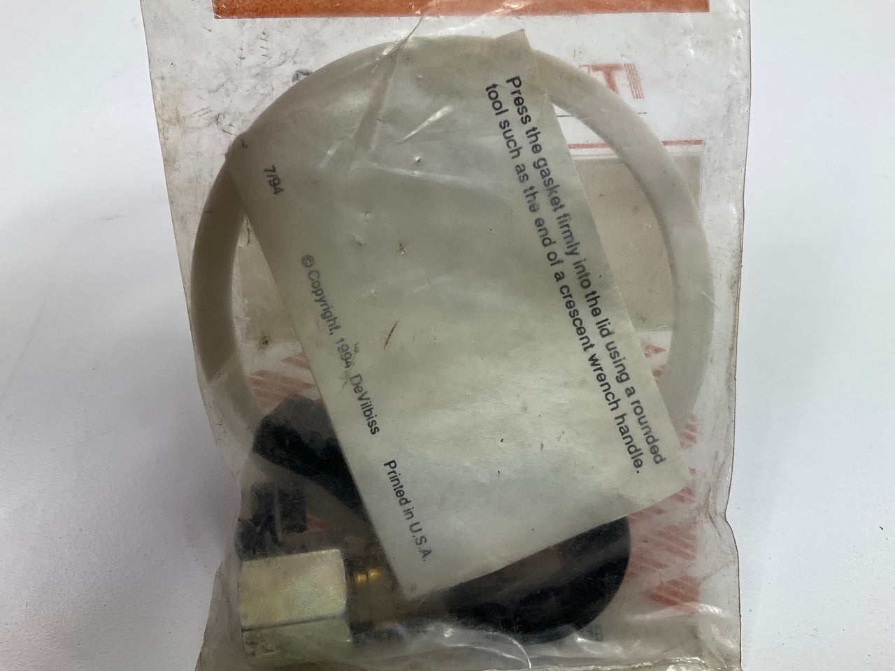 DeVilbiss KK5007 Spray Gun One Quart Paint Cup Repair Kit For TGC-545