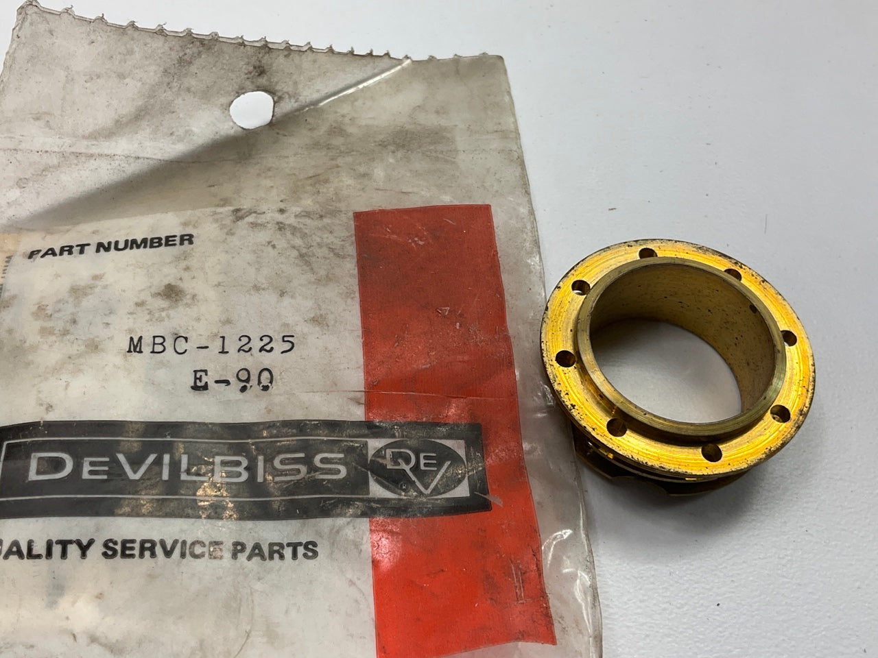 Devilbiss MBC-1225 Paint Spray Gun Brass Baffle Retaining Ring For MBC Spray Gun