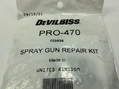 DeVilbiss 703536 - GTI ProLite Spray Gun Service / Repair Kit - PRO-470