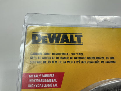 DEWALT DW4906 8'' Wire Wheel Bench Grinder, Crimped Wire 0.014'' Wire, 5/8'' Arbor