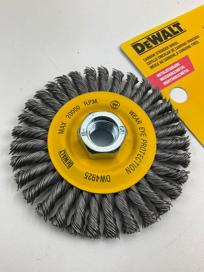 Dewalt DW4925 Wire Wheel, Stringer Bead, 4-Inch