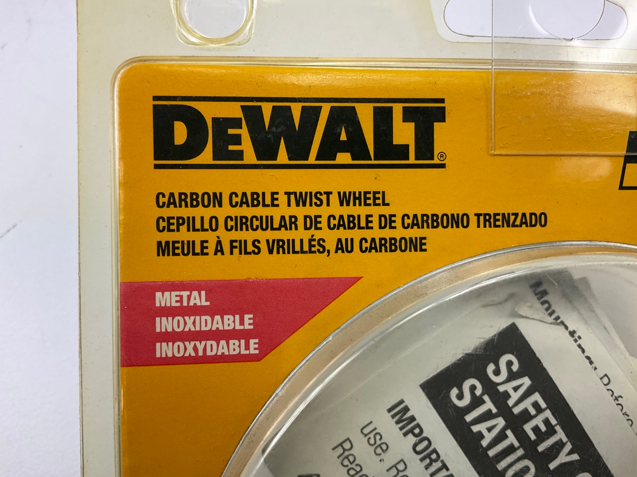 Dewalt DW4930 4'' X 5/8-Inch Full Cable Twist Wire Wheel, Carbon Steel