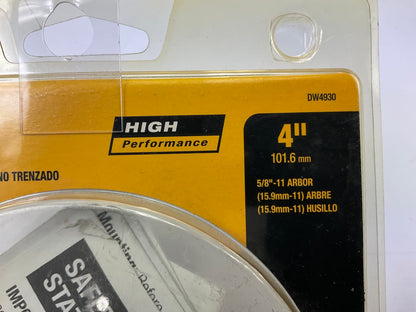 Dewalt DW4930 4'' X 5/8-Inch Full Cable Twist Wire Wheel, Carbon Steel