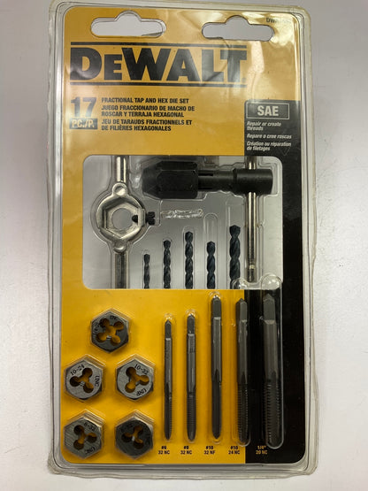 Dewalt DWA1451 Fractional Tap And Die Set (17-Piece)