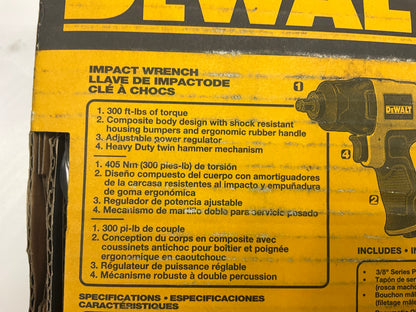 DEWALT DWMT70775 3/8'' Drive Air Impact Wrench,  Twin Hammer, 300 Ft-lbs Max
