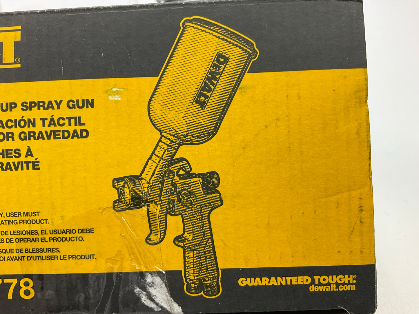 COSMETIC DAMAGE - DEWALT DWMT70778 Gravity Feed Touch-Up Paint Spray Gun