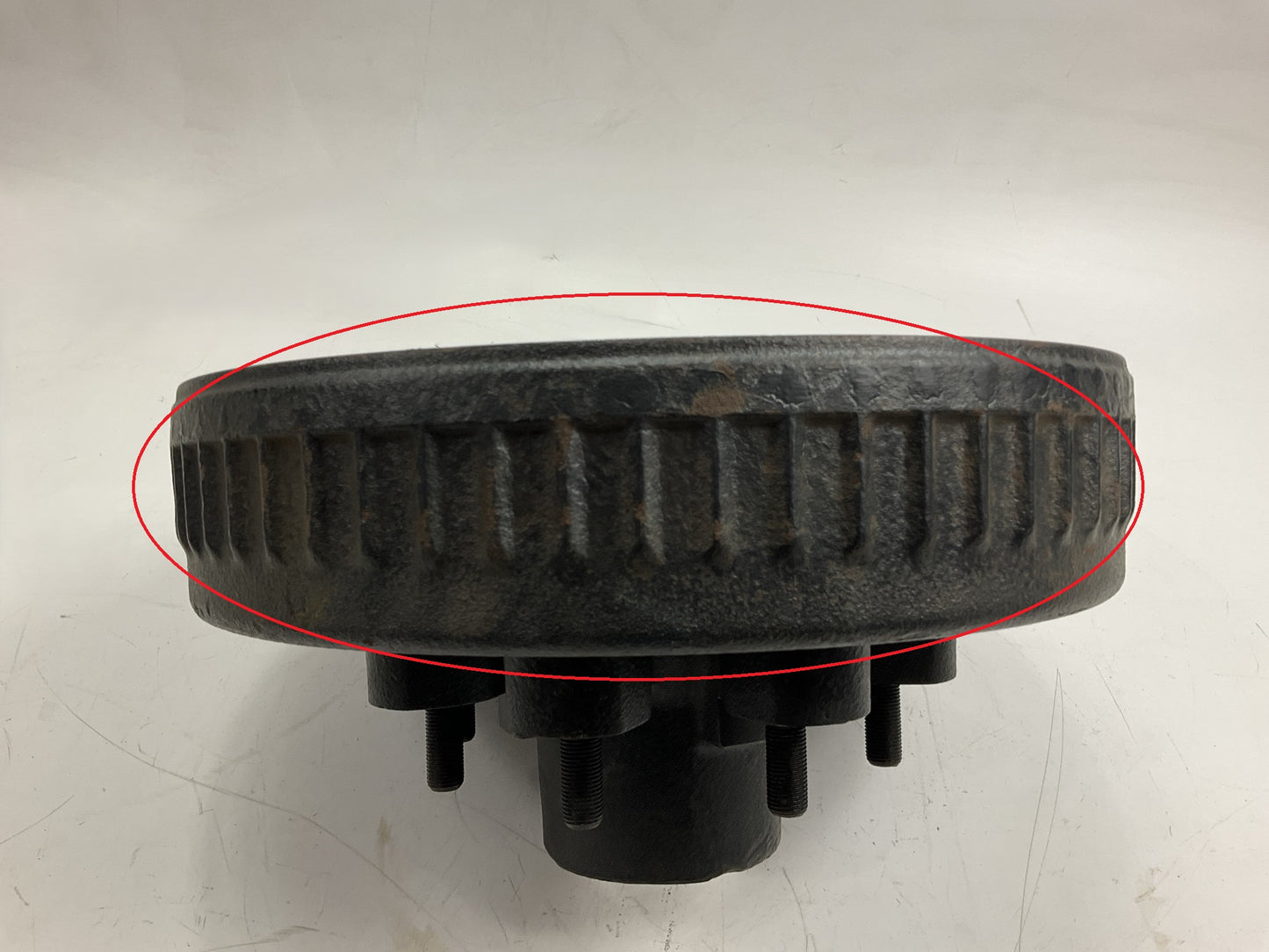SOME RUST Dexter 8-219 Trailer Brake Drum 12''x2'' 9/16 Stud 8x6.5 Lug 7000# Axle