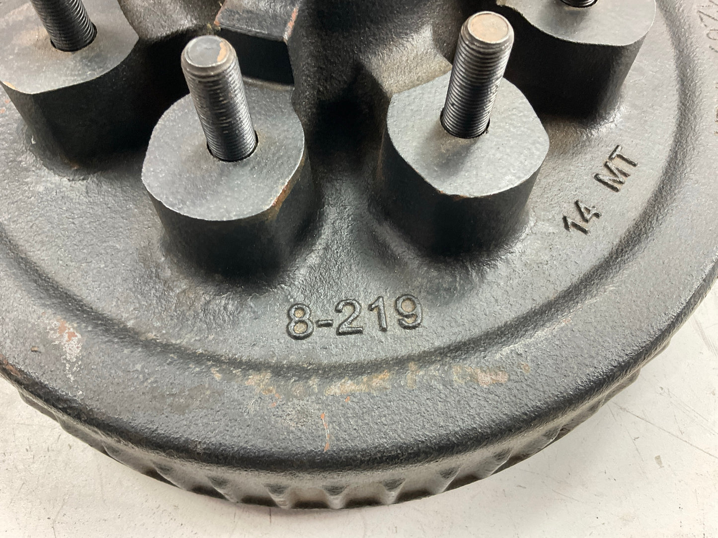 SOME RUST Dexter 8-219 Trailer Brake Drum 12''x2'' 9/16 Stud 8x6.5 Lug 7000# Axle