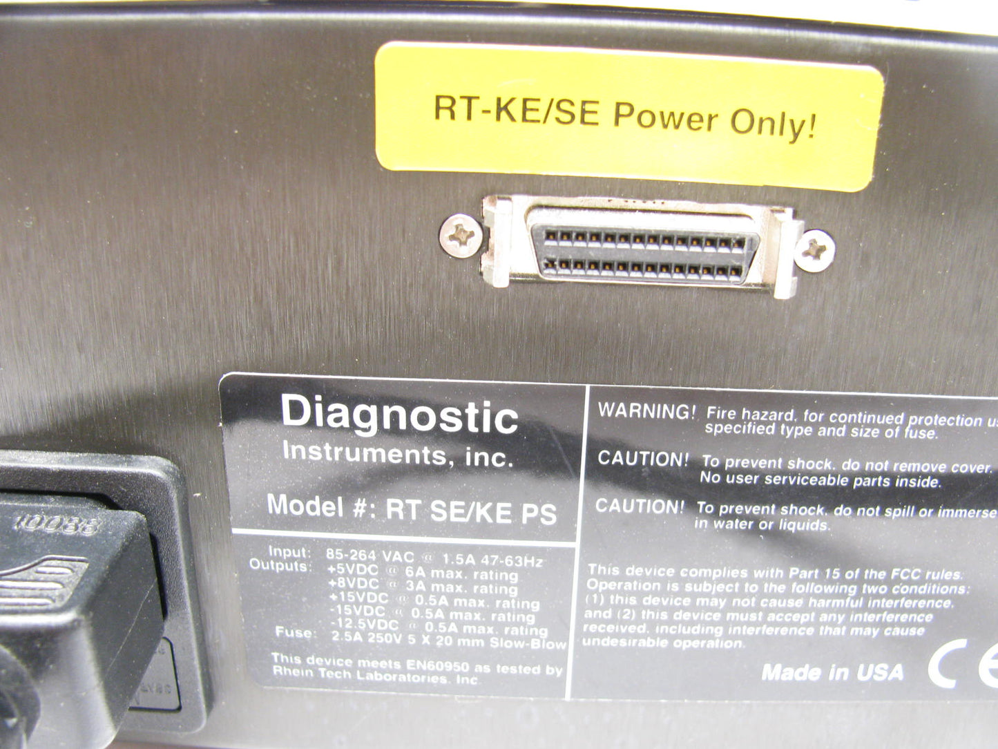 Diagnostic Instruments SPOT | RT KE/SE PS Power Supply, Powers On