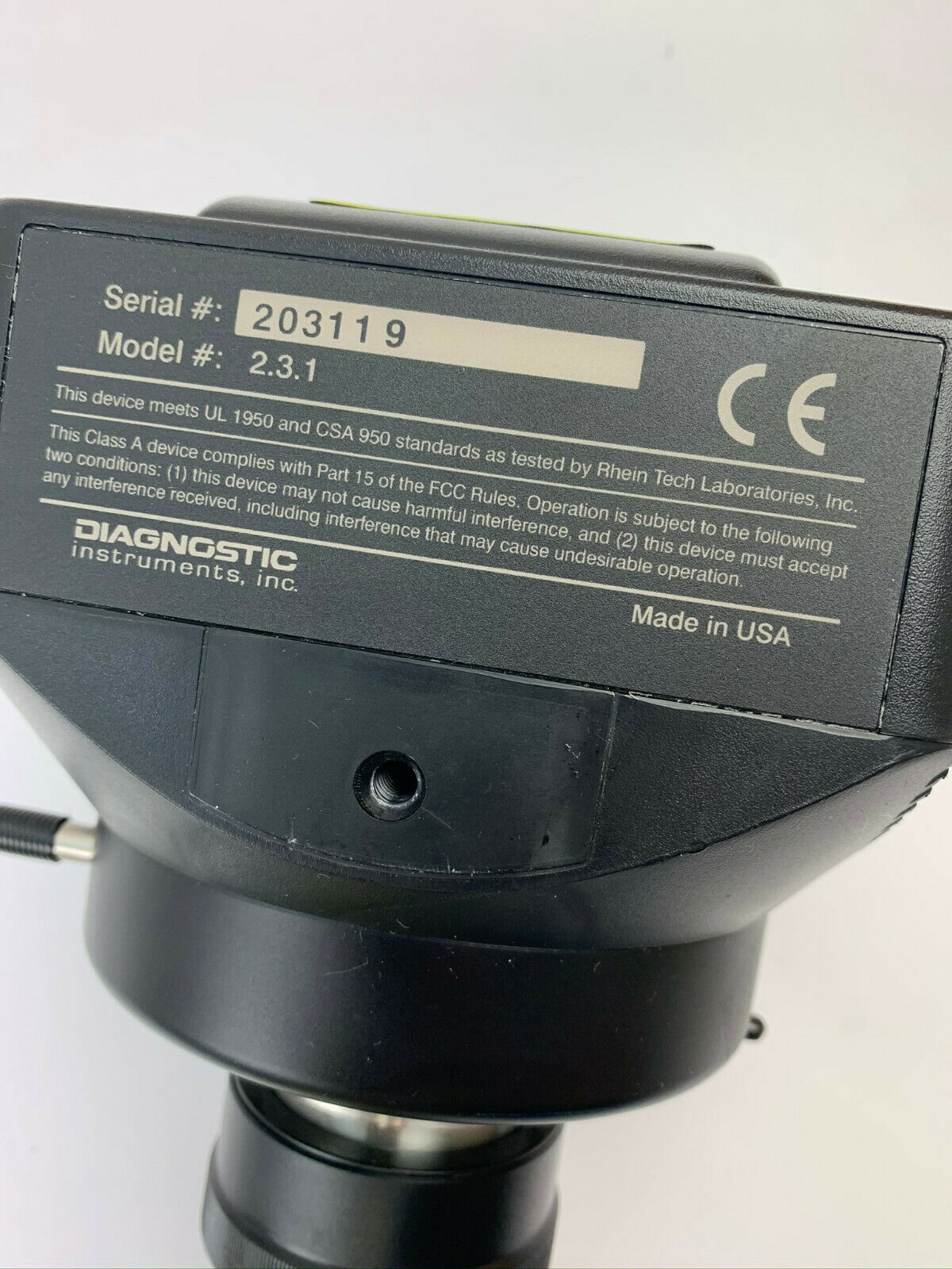 RT 2.3.1 Slider Camera W/ Diagnostics Instruments HRD100-NIK