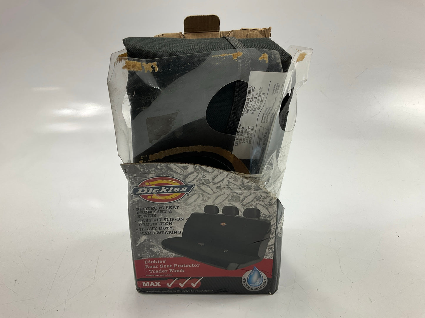 OPEN BOX, Dickies Heavy Duty Rear Bench Pet Seat Protector Black Water Resistant