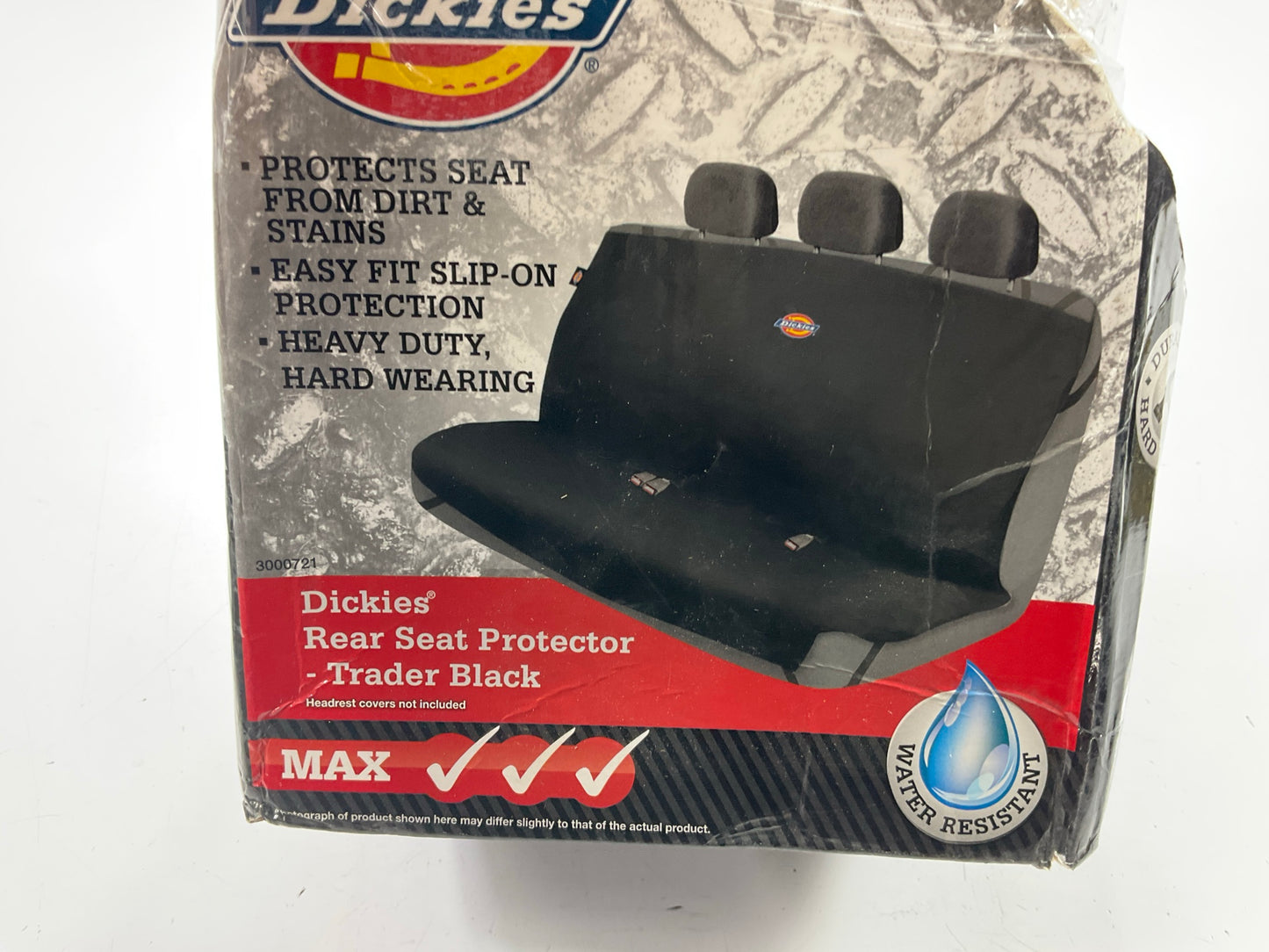 OPEN BOX, Dickies Heavy Duty Rear Bench Pet Seat Protector Black Water Resistant