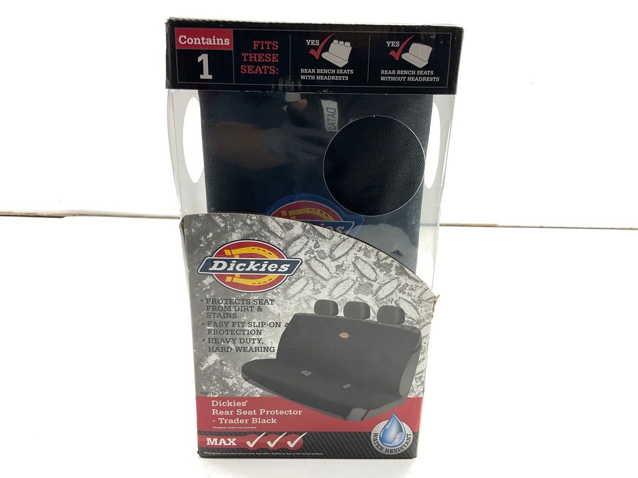 Dickies 3000721 Heavy Duty Rear Bench Pet Seat Protector Black Water Resistant