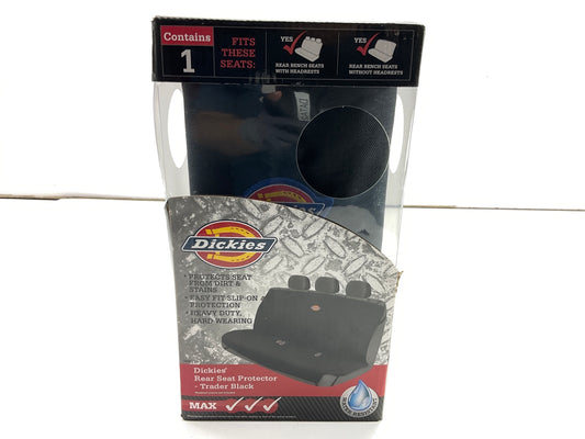 Dickies 3000721 Heavy Duty Rear Bench Pet Seat Protector Black Water Resistant
