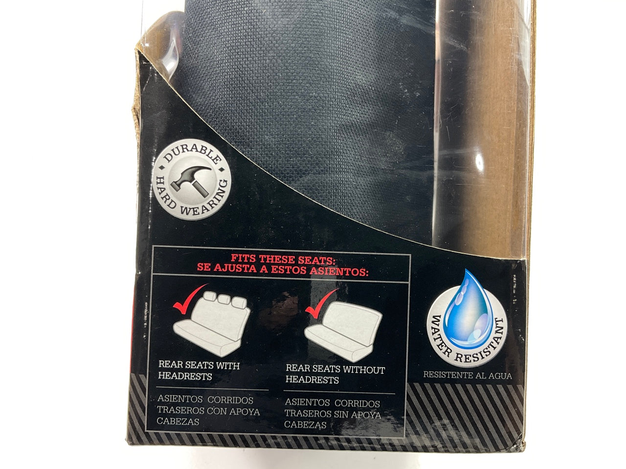 Dickies 3000721 Heavy Duty Rear Bench Pet Seat Protector Black Water Resistant