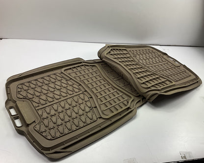 Dickies 3001372 Universal TAN Rubber Floor Mats, 2-Piece Set, 30''x19''