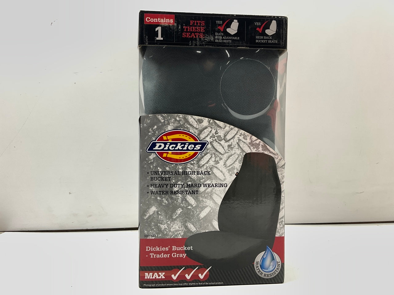 Dickies 3001682 Universal Seat Cover Heavy Duty High Back Bucket Water Resistant