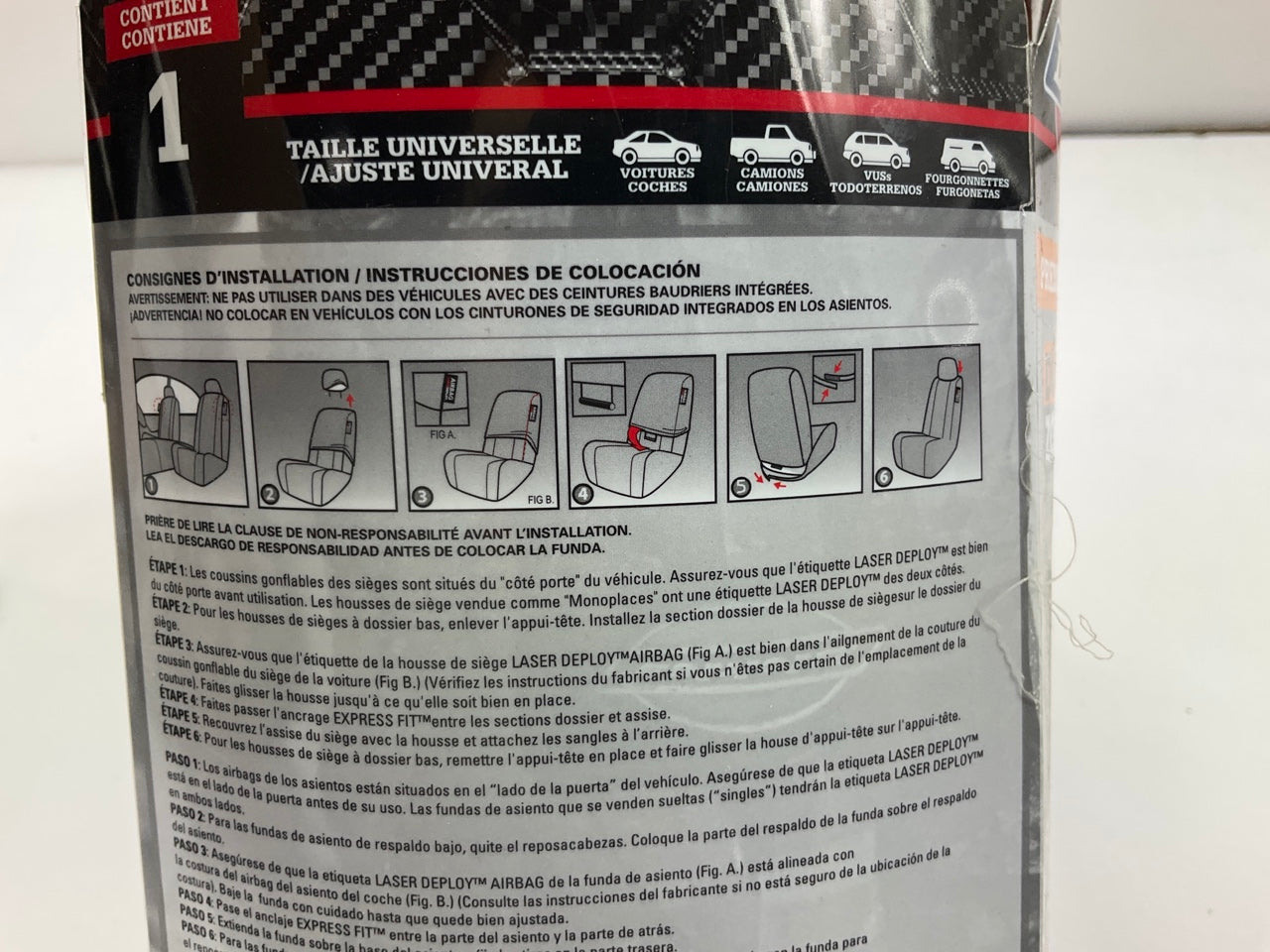 (2) Dickies 3003419LD Durazone Universal Seat Covers - Does 2 Seats
