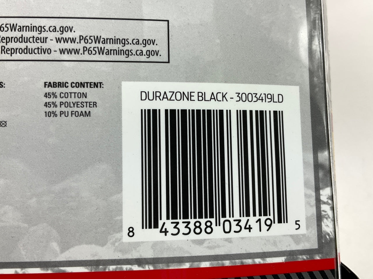 Dickies 3003419LD Durazone Universal Seat Cover - Does One Seat