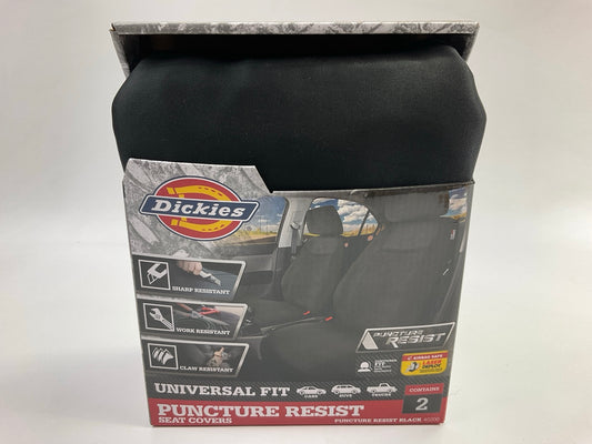 Dickies 40200 2-Piece Low-Back Puncture Resist Black Seat Covers, PAIR