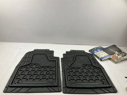 Dickies 80133 Universal Rubber Floor Mats, Front For Truck & SUV Black, 2-Pieces