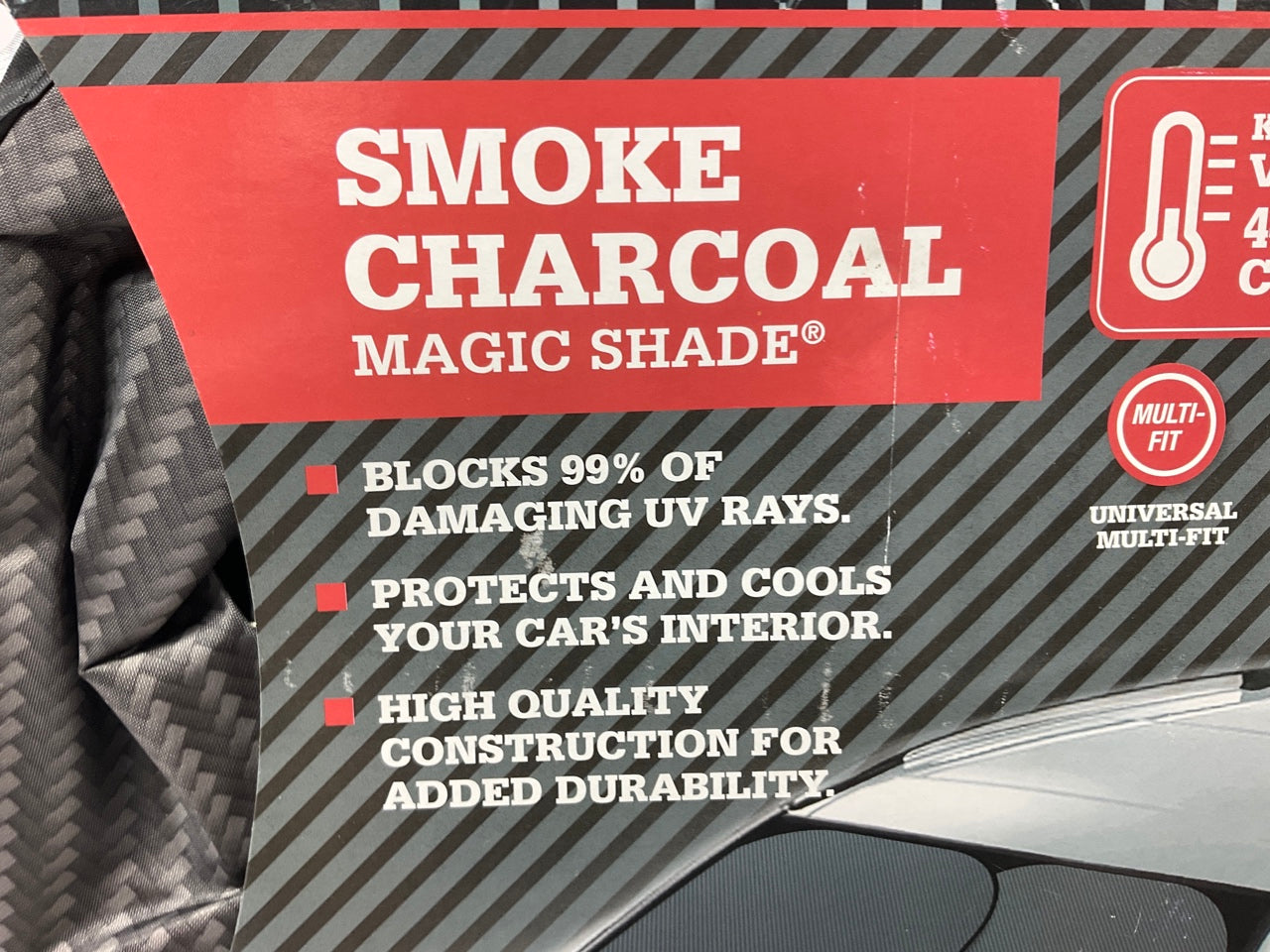 Dickies 805973 Smoke Charcoal Color Magic Shade Sun Screen Solar Covers 31''x28''