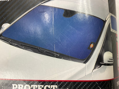 Dickies 806599 63''x 28.5'' Navy Pearl Sun Solar Block Sun Screen Windshield Cover