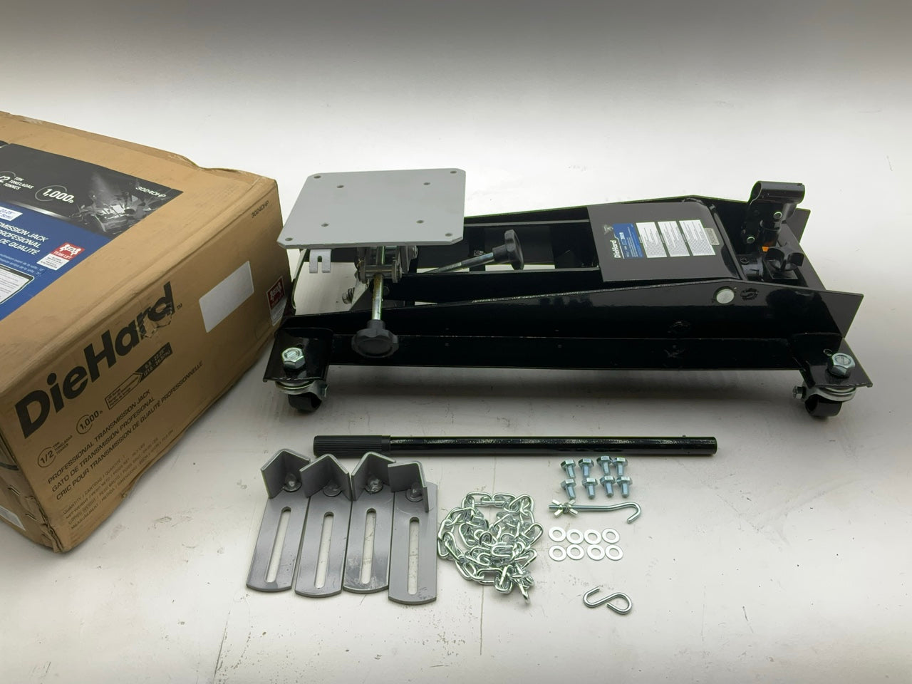 Diehard 3024DHP Automotive 1/2 Ton 1,000 Lbs Hydraulic Transmission Jack