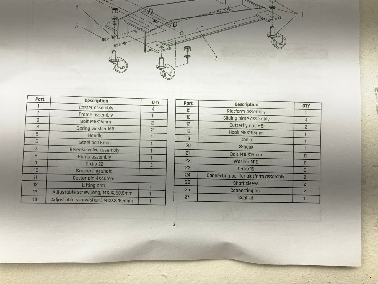 Diehard 3024DHP Automotive 1/2 Ton 1,000 Lbs Hydraulic Transmission Jack