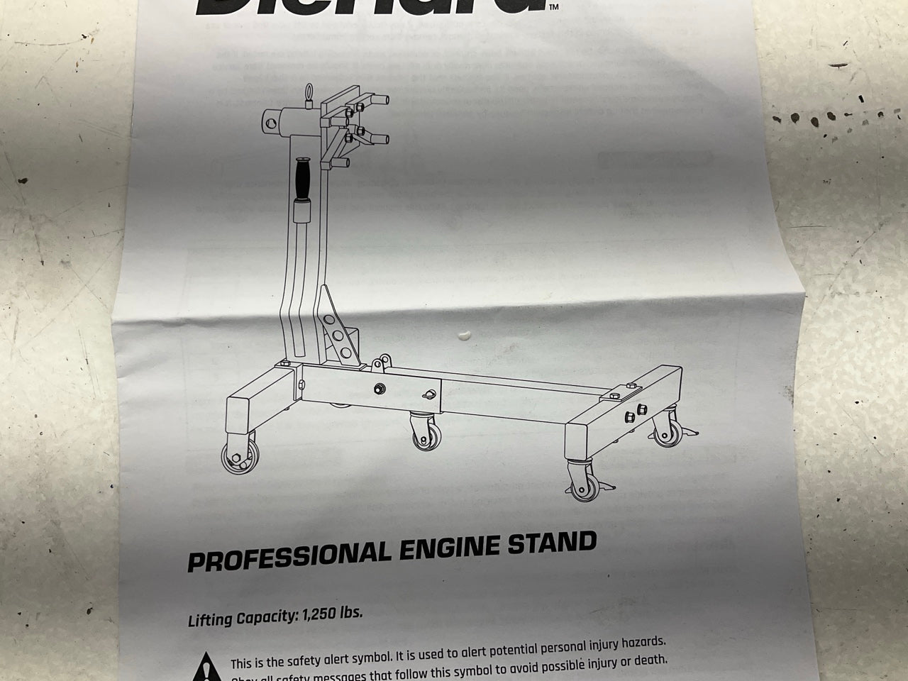 DieHard 3501DHP Heavy Duty 1250 Lbs Engine Stand