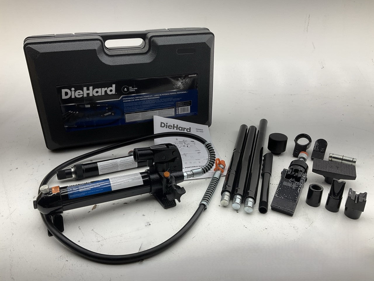 DieHard 3940DHP 4-Ton Portable Hydraulic Body Ram Power Kit - Auto Body Repair