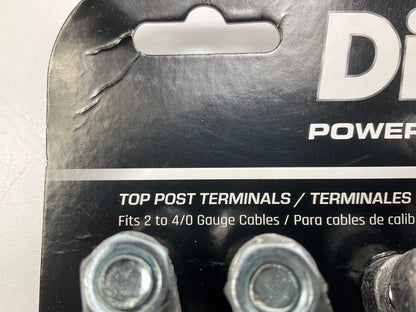 (10) Diehard 45178 Heavy Duty Top Post Battery Terminals For 2-4 Gauge Cables