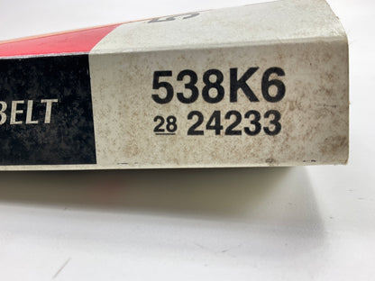 Diehard 538K6 Serpentine A/C Belt For Cummins ISM M11 10.8L Diesel Truck Engine