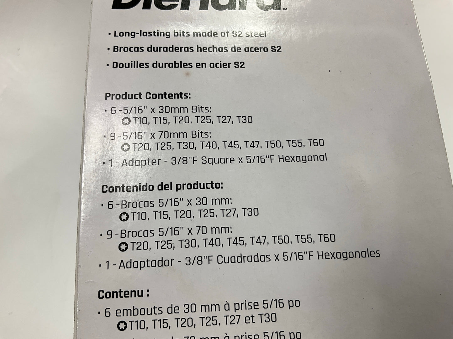 Diehard DHP55281 16 Piece Star Torx Driver Set