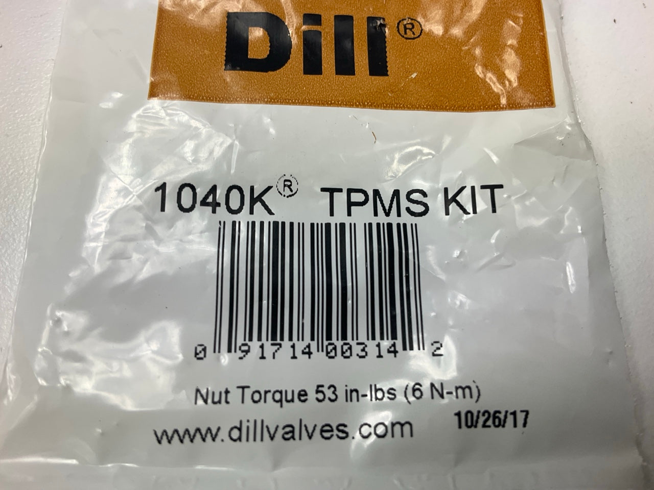 (4) Dill 1040K TPMS Tire Pressure Monitor Sensor Service Kit