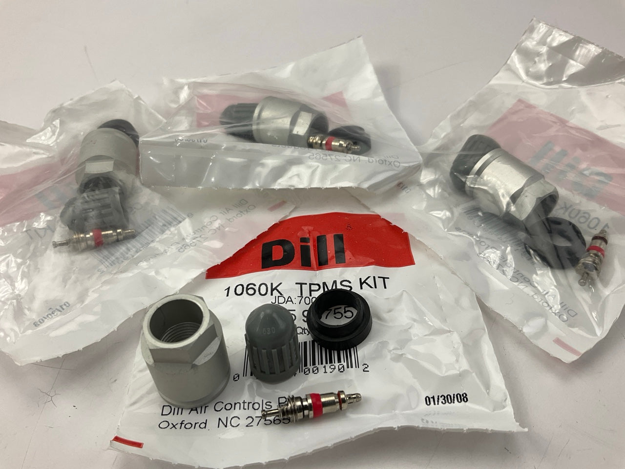 (4) Dill 1060K TPMS Tire Pressure Monitor Sensor Service Kit